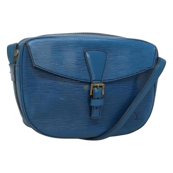 LOUIS VUITTON Epi June Feuille Shoulder Bag Blue M52155 LV Auth ti2813 - Picture 1 of 16